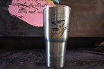 Cowboy Skull Green Tumbler - Custom Orders Available