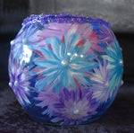 Purple and Blue Flower Vase