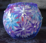 Purple and Blue Flower Vase