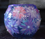 Purple and Blue Flower Vase