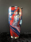 Red White and Blue United We  Stand Tumbler